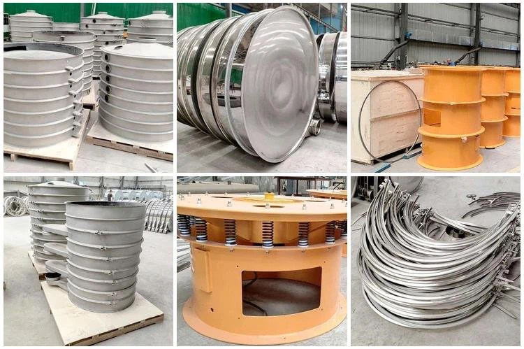 round vibrating screen for powder sieving